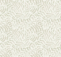 Zora Wave Wallpaper Wallpaper York Designer Series Double Roll Light Grey 