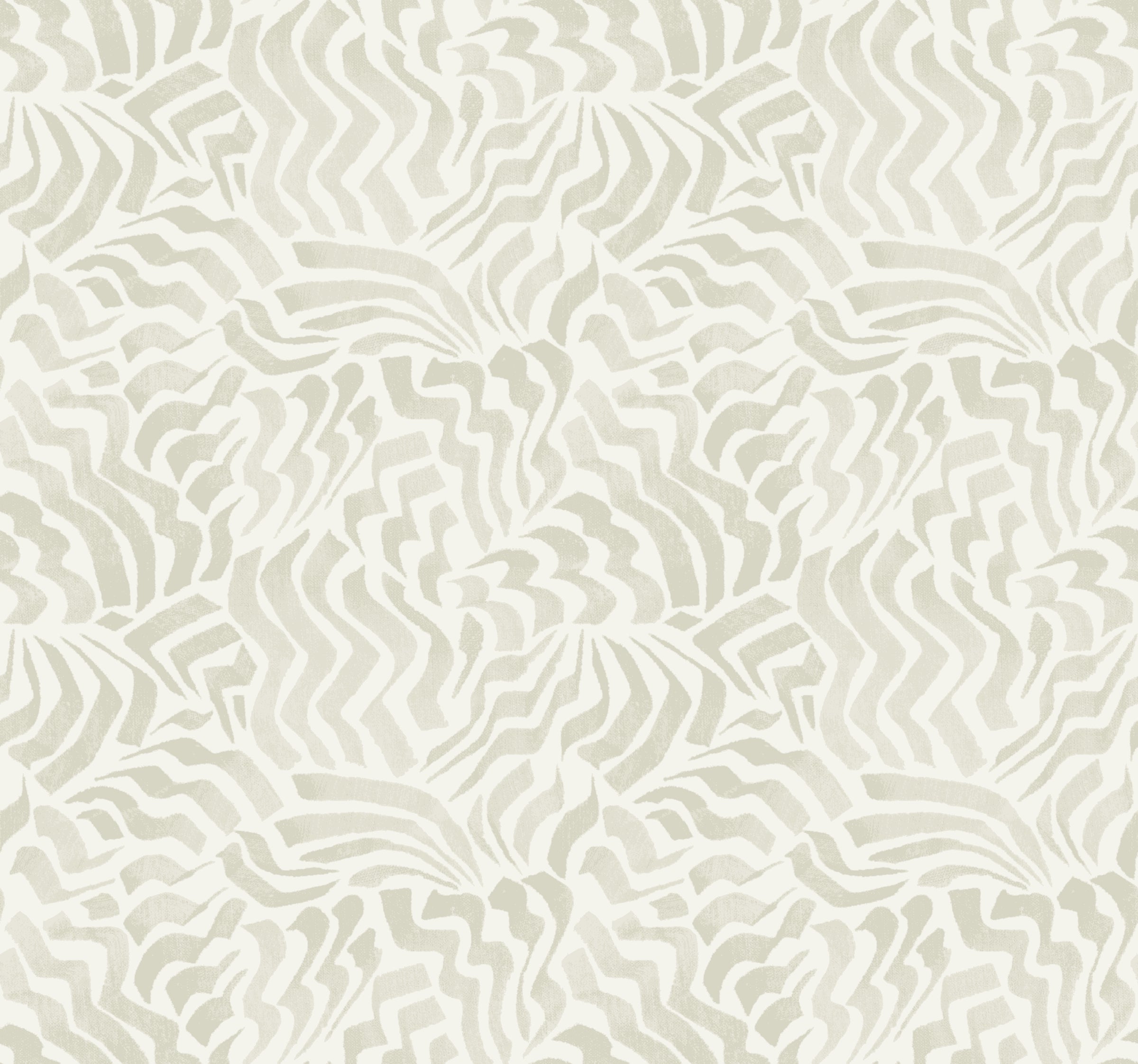 Zora Wave Wallpaper Wallpaper York Designer Series Double Roll Light Grey 