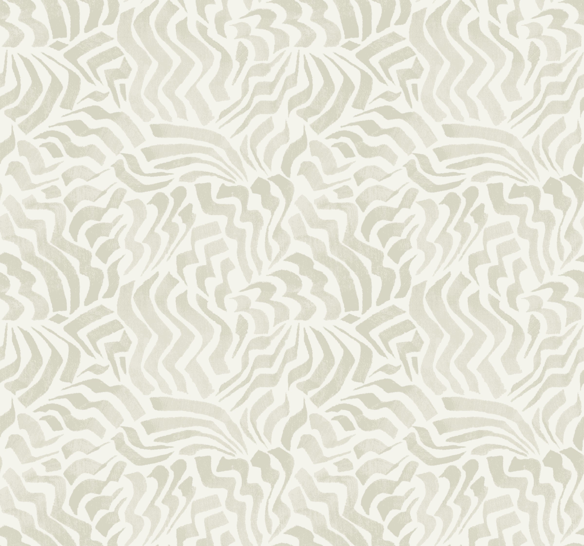 Zora Wave Wallpaper Wallpaper York Designer Series Double Roll Light Grey 