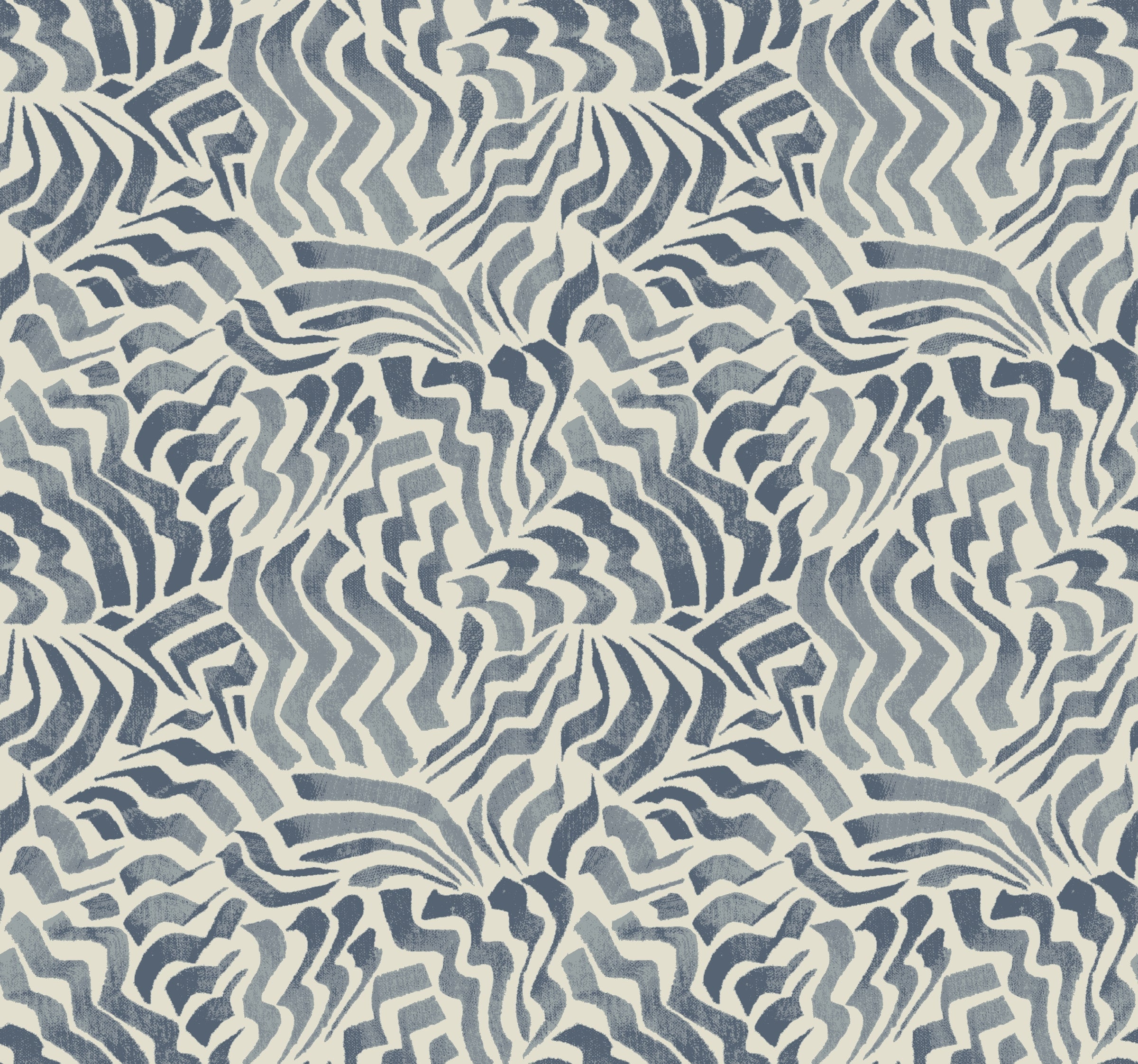Zora Wave Wallpaper Wallpaper York Designer Series Double Roll Denim 