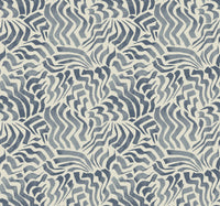 Zora Wave Wallpaper Wallpaper York Designer Series Double Roll Denim 