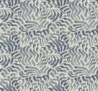 Zora Wave Wallpaper Wallpaper York Designer Series Double Roll Denim 