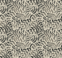 Zora Wave Wallpaper Wallpaper York Designer Series Double Roll Charcoal 