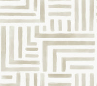 Painterly Labyrinth Wallpaper Wallpaper York Designer Series Double Roll Light Neutral 