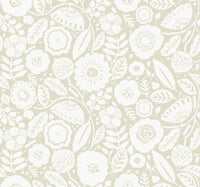 Camille Blossom Wallpaper Wallpaper York Designer Series Double Roll Linen 