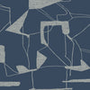 Abstract Geo Wallpaper Wallpaper Antonina Vella Double Roll Navy/Silver 