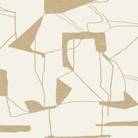 Abstract Geo Wallpaper Wallpaper Antonina Vella Double Roll Cream/Gold 