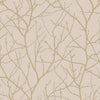 Trees Silhouette Wallpaper Wallpaper Antonina Vella Double Roll Beige/Gold 