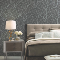 Trees Silhouette Wallpaper Wallpaper Antonina Vella   