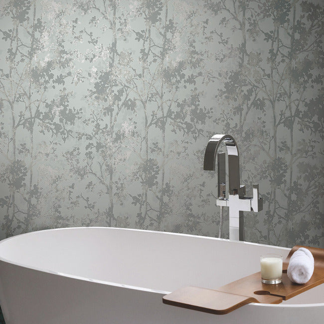 Shimmering Foliage Wallpaper Wallpaper Antonina Vella   
