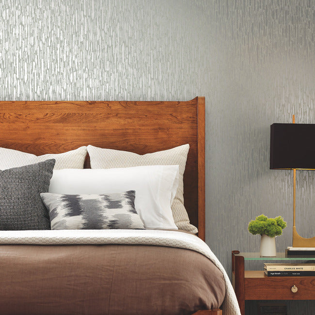 Metallic Cascade Wallpaper Wallpaper Antonina Vella   