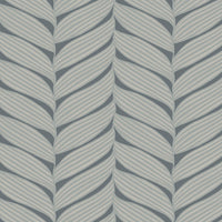 Luminous Leaves Wallpaper Wallpaper Antonina Vella Double Roll Charcoal/Silver 