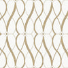 Graceful Geo Wallpaper Wallpaper Antonina Vella Double Roll Cream/Gold 