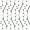 Graceful Geo Wallpaper Wallpaper Antonina Vella Double Roll White/Silver 