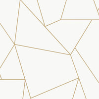 Nazca Wallpaper Wallpaper Antonina Vella Double Roll White/Gold 