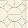 Sun Circles Wallpaper Wallpaper Antonina Vella Double Roll Cream/Gold 