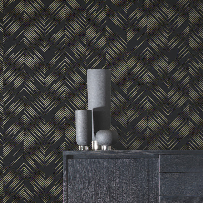 Polished Chevron Wallpaper Wallpaper Antonina Vella   
