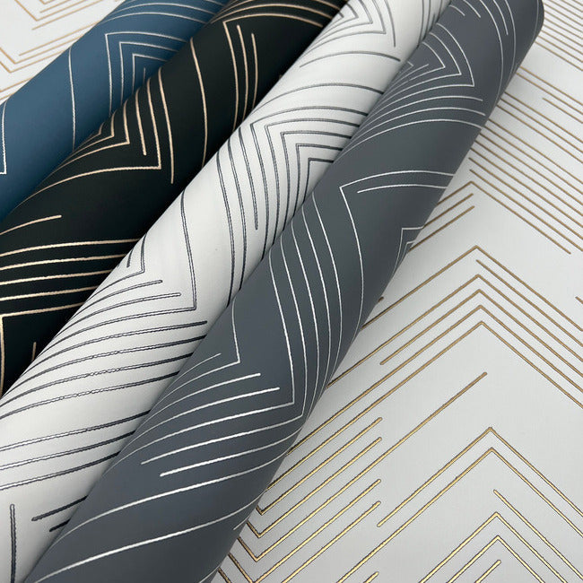 Polished Chevron Wallpaper Wallpaper Antonina Vella   