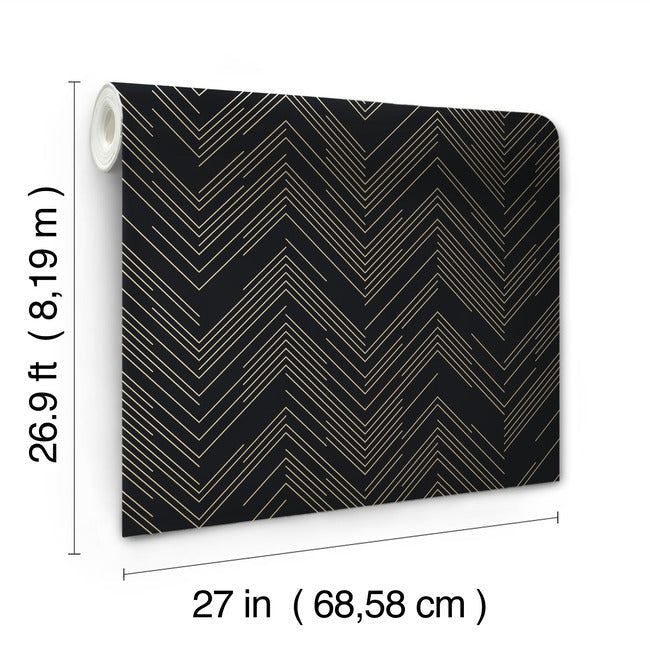 Polished Chevron Wallpaper Wallpaper Antonina Vella   