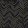 Polished Chevron Wallpaper Wallpaper Antonina Vella Double Roll Black/Gold 