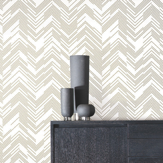 Polished Chevron Wallpaper Wallpaper Antonina Vella   