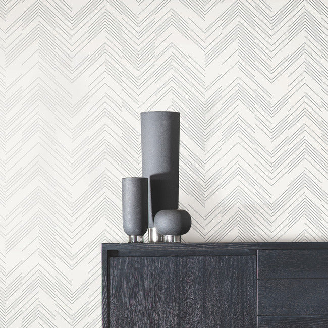 Polished Chevron Wallpaper Wallpaper Antonina Vella   