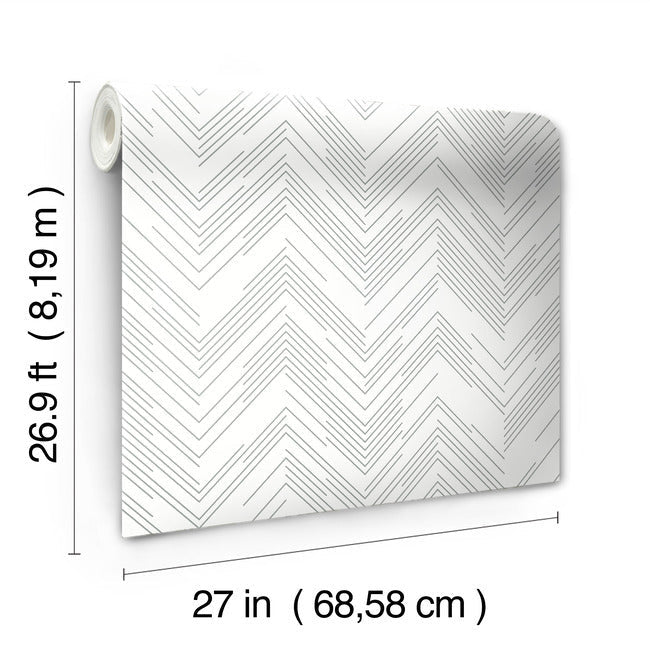 Polished Chevron Wallpaper Wallpaper Antonina Vella   
