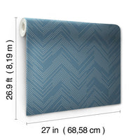 Polished Chevron Wallpaper Wallpaper Antonina Vella   