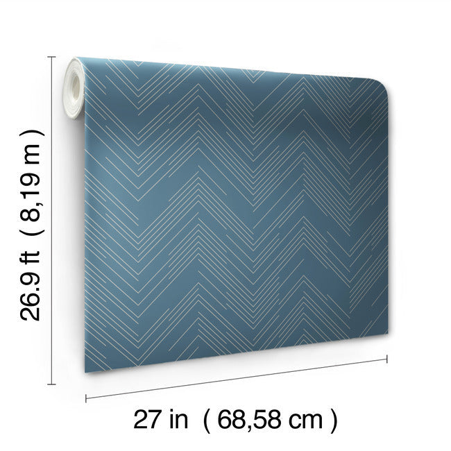 Polished Chevron Wallpaper Wallpaper Antonina Vella   