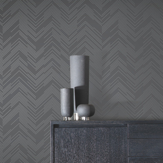 Polished Chevron Wallpaper Wallpaper Antonina Vella   