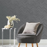 Polished Chevron Wallpaper Wallpaper Antonina Vella   