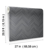Polished Chevron Wallpaper Wallpaper Antonina Vella   