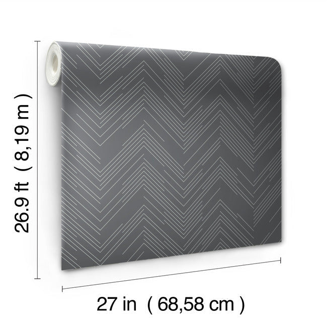 Polished Chevron Wallpaper Wallpaper Antonina Vella   