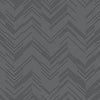 Polished Chevron Wallpaper Wallpaper Antonina Vella Double Roll Charcoal/Silver 