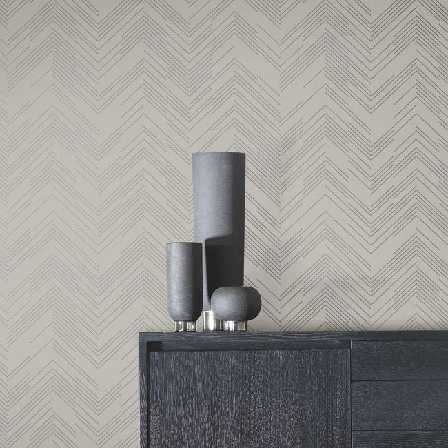 Polished Chevron Wallpaper Wallpaper Antonina Vella   
