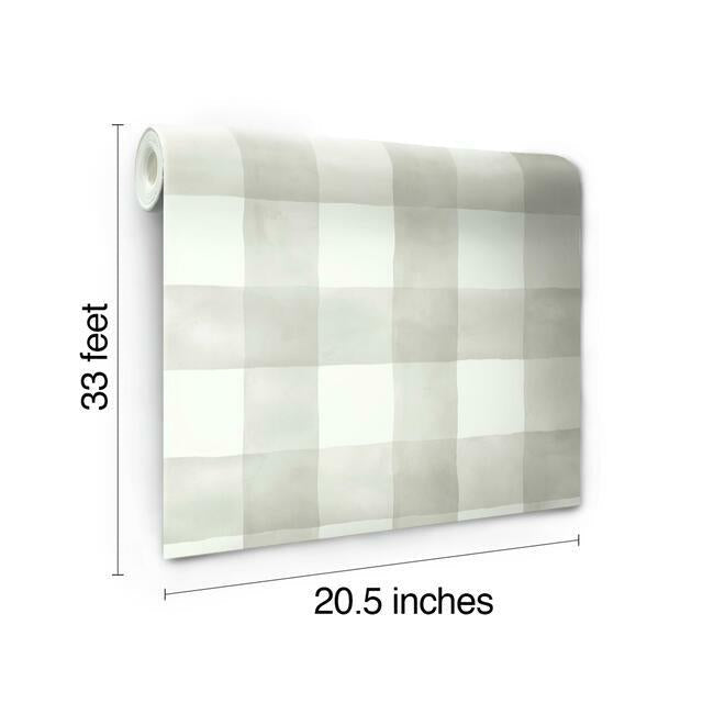 Watercolor Check Wallpaper Wallpaper Magnolia Home   