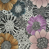 Anemones Wallpaper Wallpaper York Designer Series Double Roll Pearl/Black 