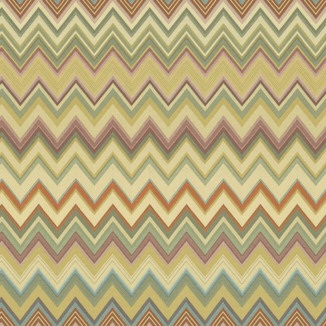 Happy Zig Zag Wallpaper Wallpaper York Designer Series Yard Gold/Multi 