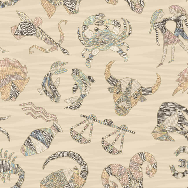 Constellations Wallpaper Wallpaper York Designer Series Yard Cream/Multi 