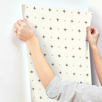 Cross Stitch Wallpaper Wallpaper Magnolia Home   