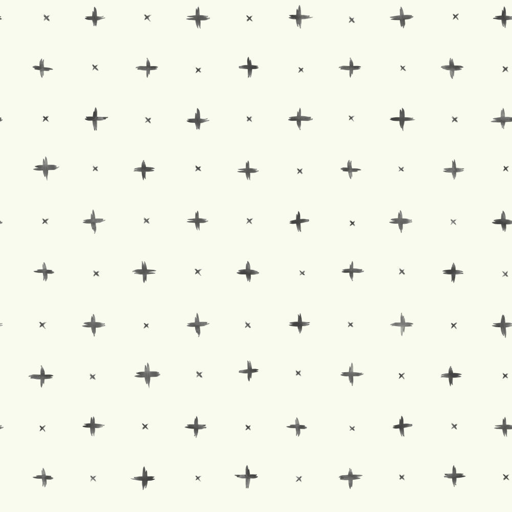 Cross Stitch Wallpaper Wallpaper Magnolia Home Double Roll Black 