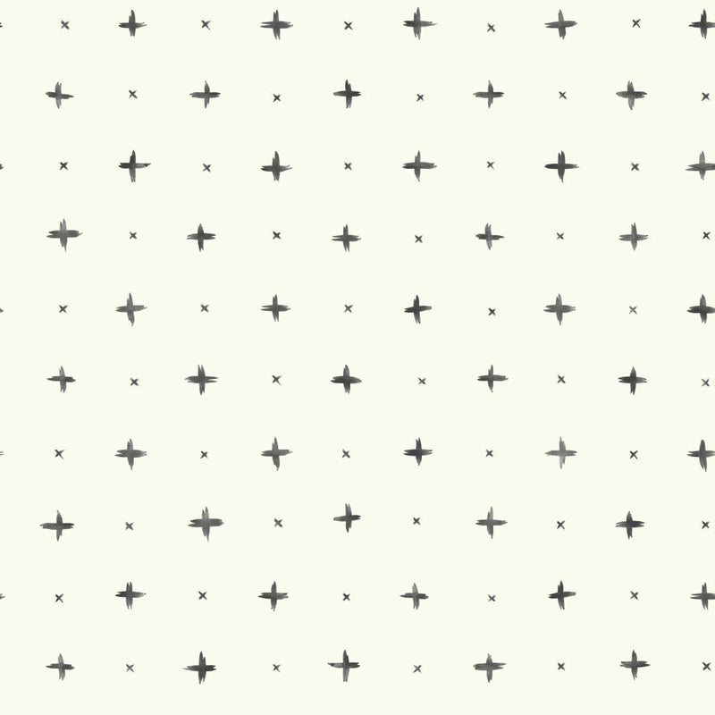 Cross Stitch Wallpaper Wallpaper Magnolia Home Double Roll Black 