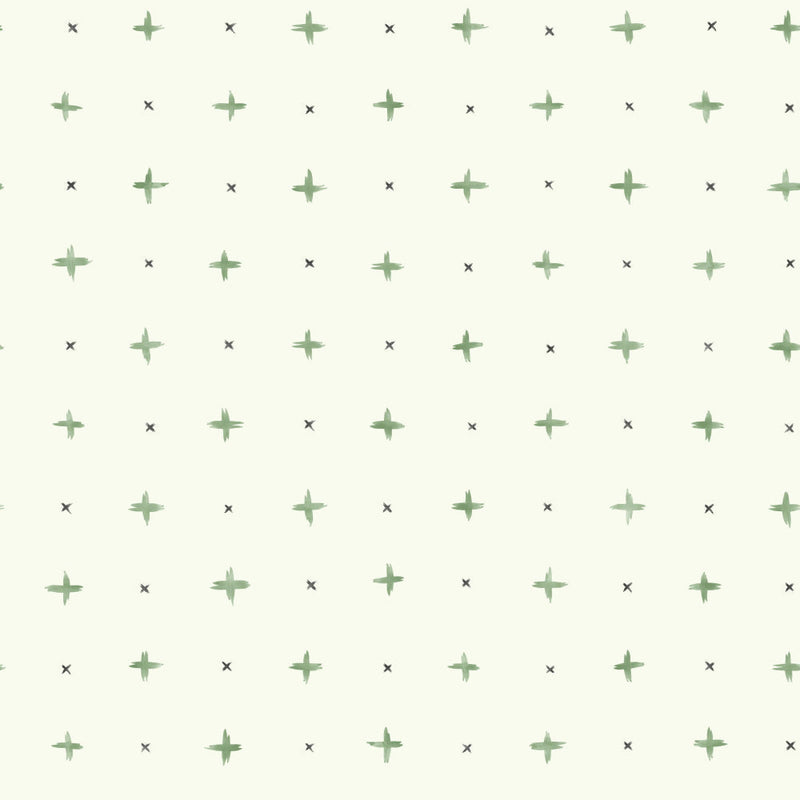 Cross Stitch Wallpaper Wallpaper Magnolia Home Double Roll Magnolia Green 