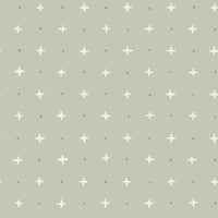 Cross Stitch Wallpaper Wallpaper Magnolia Home Double Roll Sunday Stroll/Green 