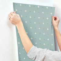 Cross Stitch Wallpaper Wallpaper Magnolia Home   