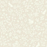Fox & Hare Wallpaper Wallpaper Magnolia Home Double Roll Ella Rose / Soft Pink 