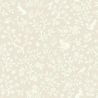 Fox & Hare Wallpaper Wallpaper Magnolia Home Double Roll Ella Rose / Soft Pink 