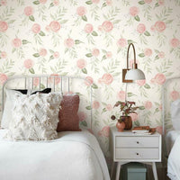 Watercolor Roses Wallpaper Wallpaper Magnolia Home   