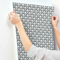 Stacked Scallops Wallpaper Wallpaper Magnolia Home   