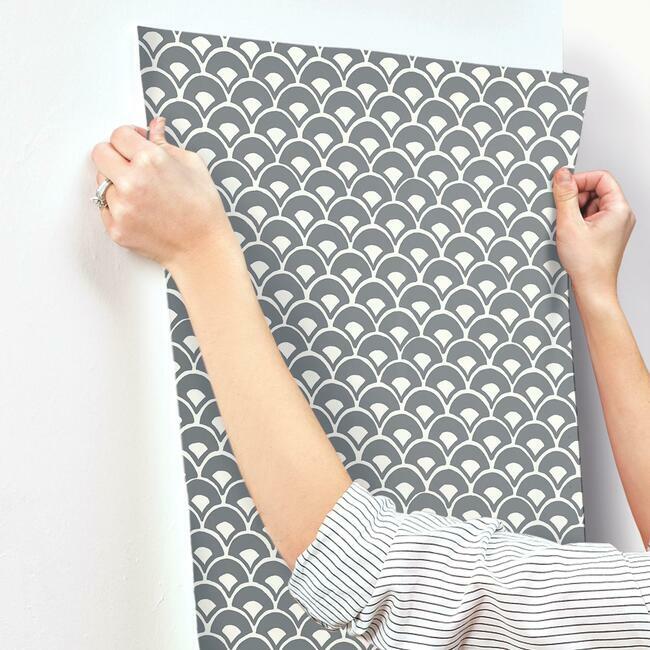 Stacked Scallops Wallpaper Wallpaper Magnolia Home   